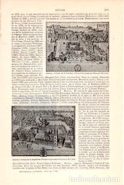 Postcards: LAMINA V26363: Colegios de la Trinidad y Magdalena en Oxford - Varios