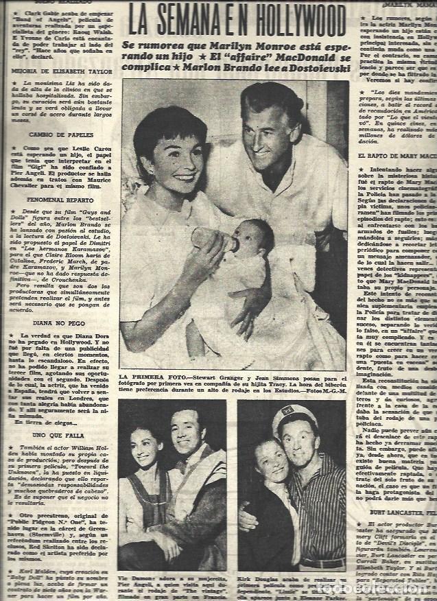 Cartoline: LAMINA 32956: Steward Granger y Jean Simmons con su hija - VVAA