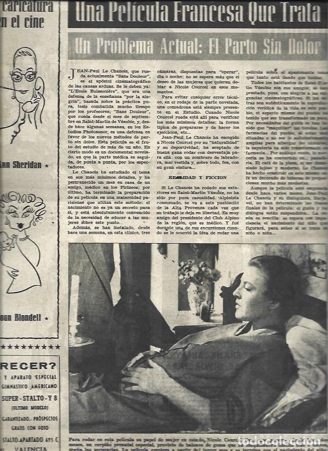 Cartoline: LAMINA 32893: Nicole Courcel y caricaturas de Anna Sheridan y Joan Blondell - VVAA