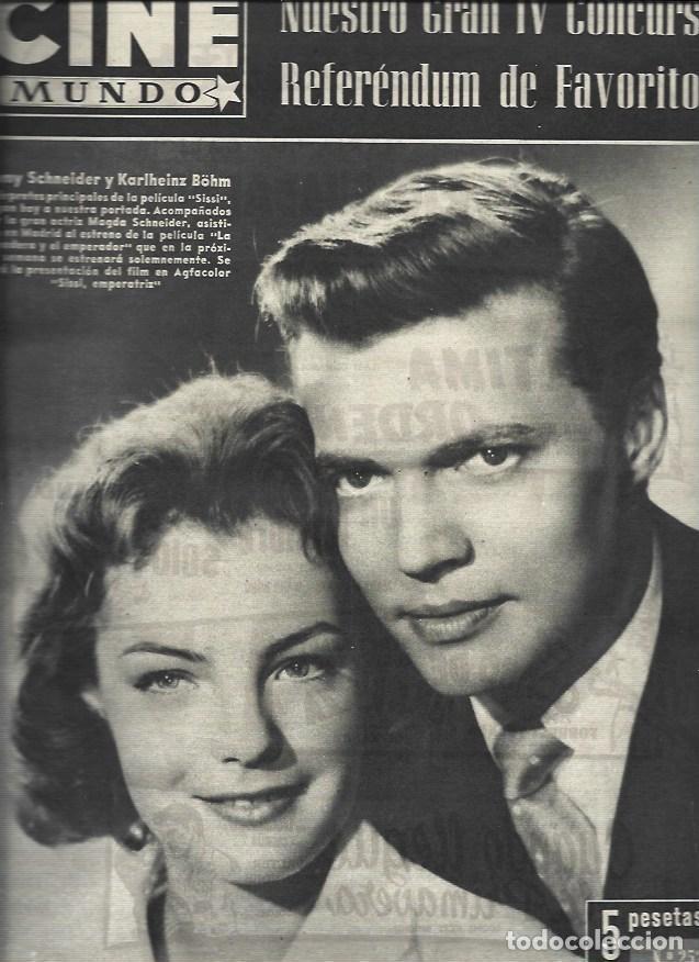 Postales: LAMINA 32898: Romy Schneider y Karlheinz Bohm en portada - VVAA