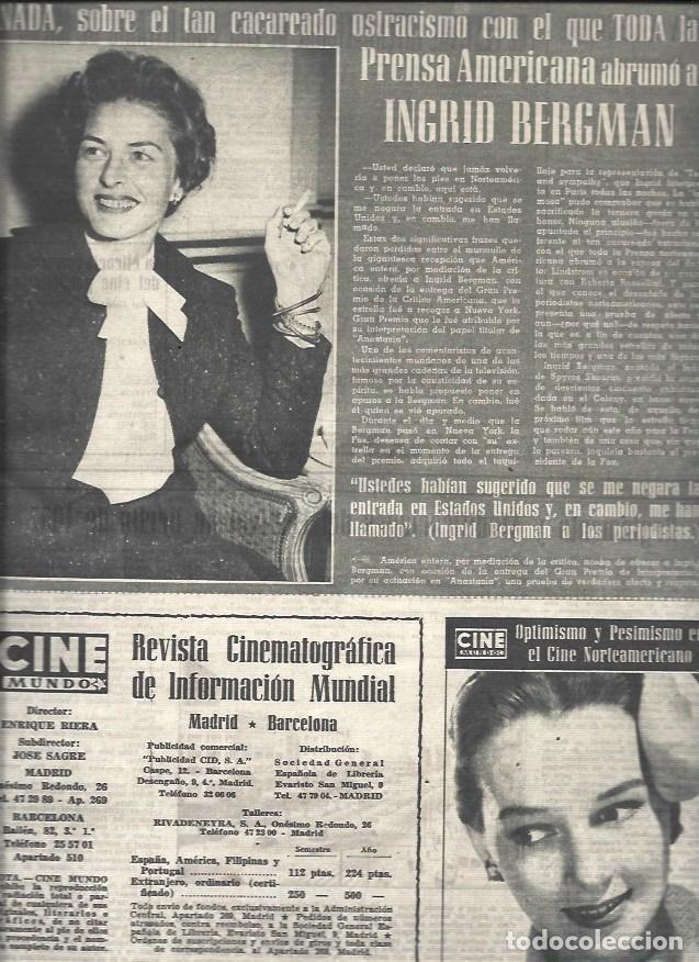 Postkarten: LAMINA 32943: Ingrid Bergman en America - VVAA
