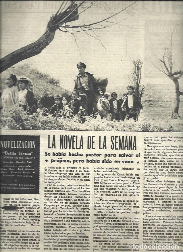 Postales: LAMINA 33127: Escena de Himno de Batalla con Rock Hudson - VVAA