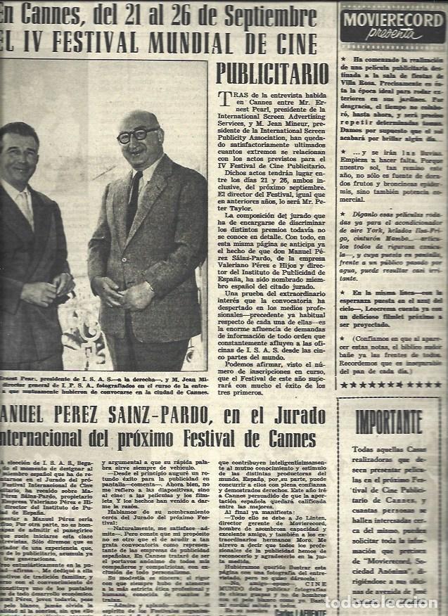 Postkarten: LAMINA 33128: IV Festival de Cine Publicitario en Cannes - VVAA