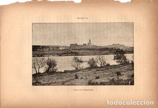 Postkarten: LAMINA V27073: Huelva. Vista de Gibraleon - Rodrigo Amador de los Rios