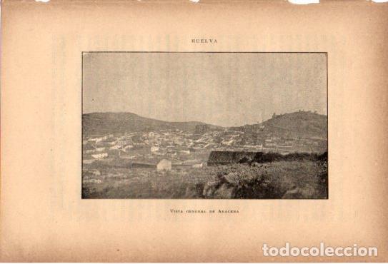 Postais: LAMINA V27092: Huelva. Vista general de Aracena - Rodrigo Amador de los Rios