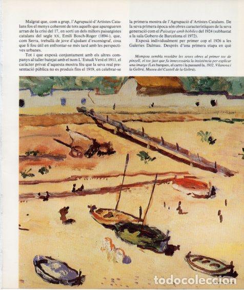 Postkarten: LAMINA V27230: Les barques, el carro i la passarel.la per Josep Mompou - Francesc Fontbona