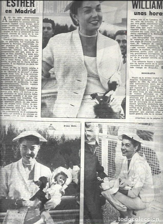 Postais: LAMINA 32697: Esther Williams en Madrid - VVAA