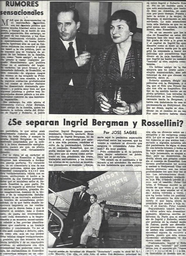 Postales: LAMINA 32653: Ingrid Bergman y Rossellini - VVAA