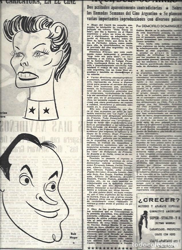 Cartoline: LAMINA 32874: Caricaturas de Katherine Hepburn y Bob Hope - VVAA