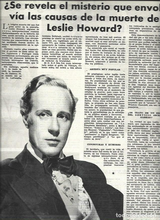 Postais: LAMINA 32793: Muerte de Leslie Howard - VVAA