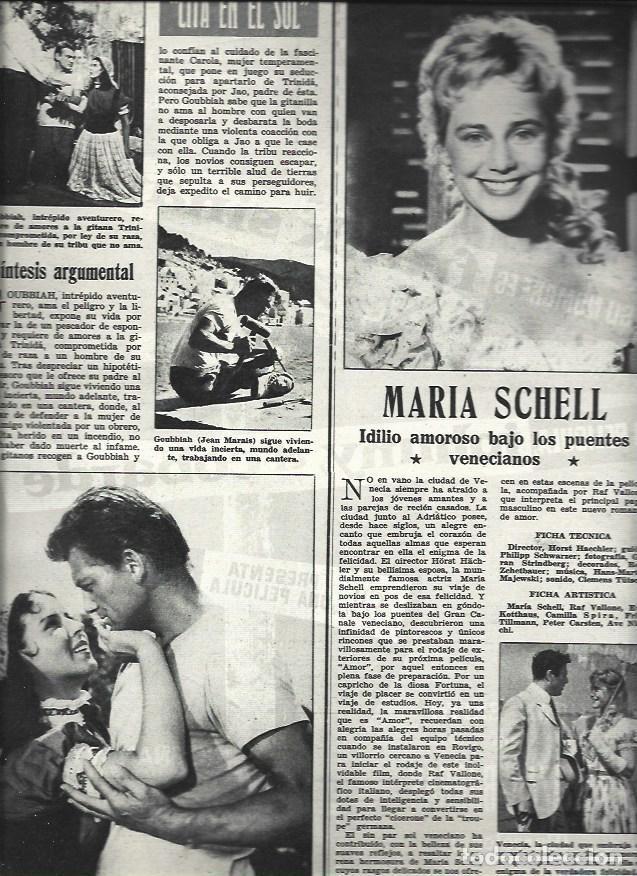 Postkarten: LAMINA 32796: Maria Schell y escenas de Cita en el Sol - VVAA