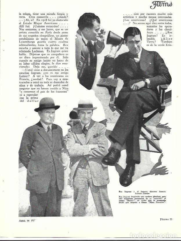Cartoline: LAMINA 34089: Rex Ingram con el director Fermin Gamier - VVAA