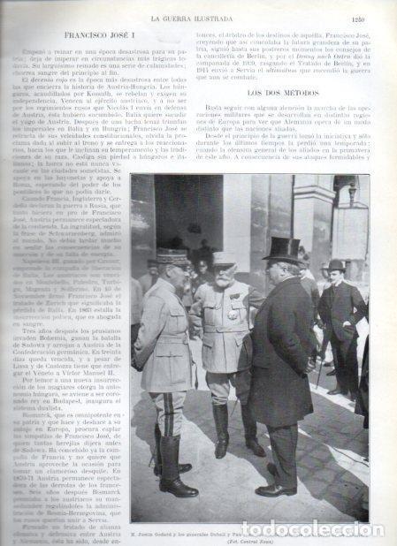 Postais: LAMINA V20932: Justin Godard y generales Dubail y Pau en el patio de los Invalidos - Augusto Riera