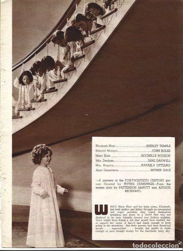 Postales: LAMINA 34182: Shirley Temple y reparto de Curlu Top - VVAA