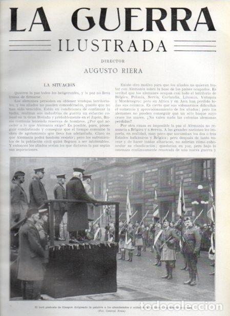 Postales: LAMINA V20966: Lord preboste de Glasgow junto a regimientos escoceses - Augusto Riera