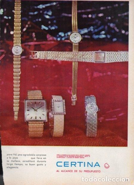 Postales: LAMINA V21431: Publicidad Certina relojes joya - Varios