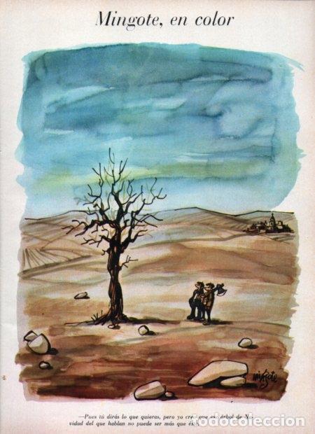 Postcards: LAMINA V21593: Ilustracion de Mingote en color para Blanco y Negro numero 2851 - Varios