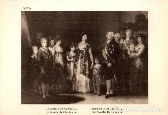 Cartoline: LAMINA V28181: La familia de Carlos IV por Goya - Bernardino de Pantorba