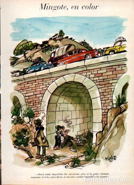 Cartoline: LAMINA V21098: Ilustracion de Mingote en color para Blanco y Negro numero 2841 - Varios