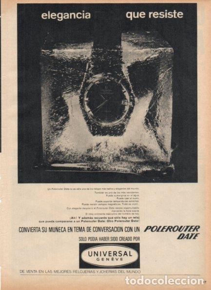 Postales: LAMINA V21230: Publicidad Polerouter Date de Universal Geneve - Varios
