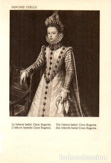 Postkarten: LAMINA V28145: La Infanta Isabel Clara Eugenia por Sanchez Coello - Bernardino de Pantorba