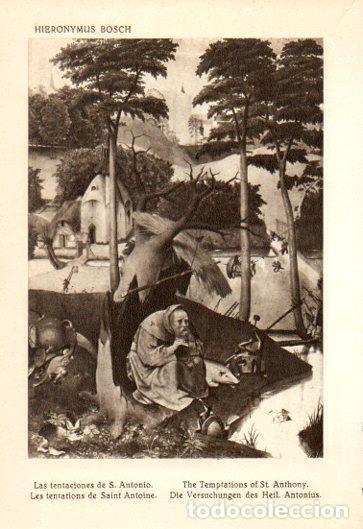 Postkarten: LAMINA V28130: Las tentaciones de S. Antonio por Hieronymus Bosch - Bernardino de Pantorba