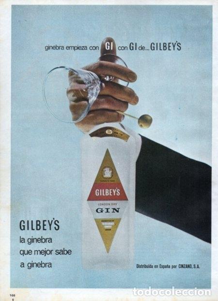 Postales: LAMINA V21364: Publicidad Gilbey's ginebra - Varios