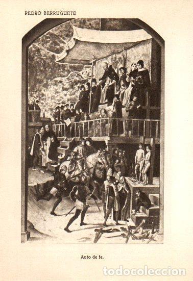 Postkarten: LAMINA V28132: Auto de fe por Pedro Berruguete - Bernardino de Pantorba