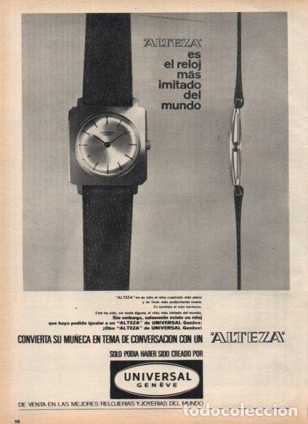 Postales: LAMINA V21320: Publicidad reloj Alteza de Universal Geneve - Varios