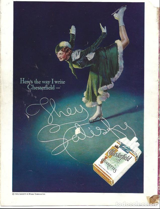 Postais: LAMINA 34431: Contraportada con Chesterfield publicidad - VVAA