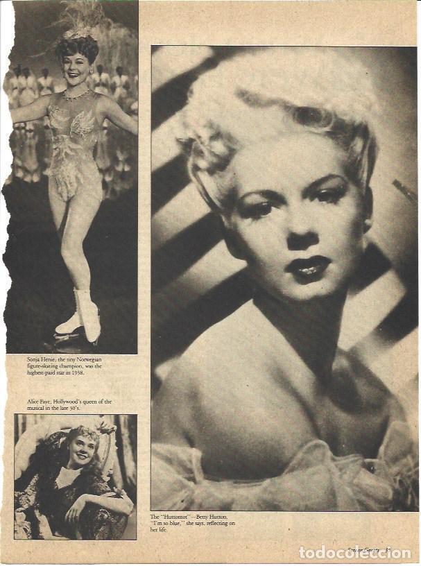 Postkarten: LAMINA 34499: Betty Hutton, Sonja Henie y Alice Faye - VVAA
