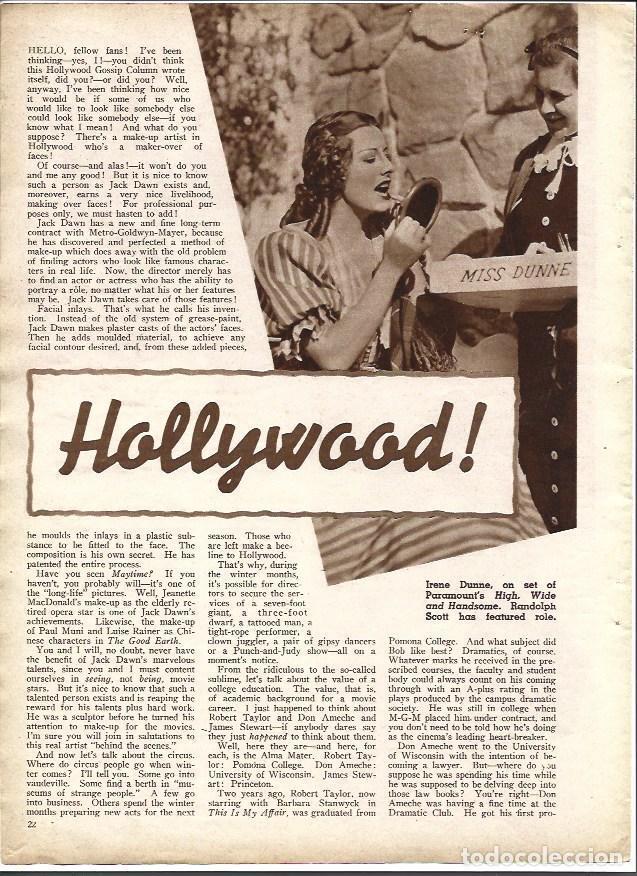 Postais: LAMINA 34296: Irene Dunne en el set de Paramount - VVAA