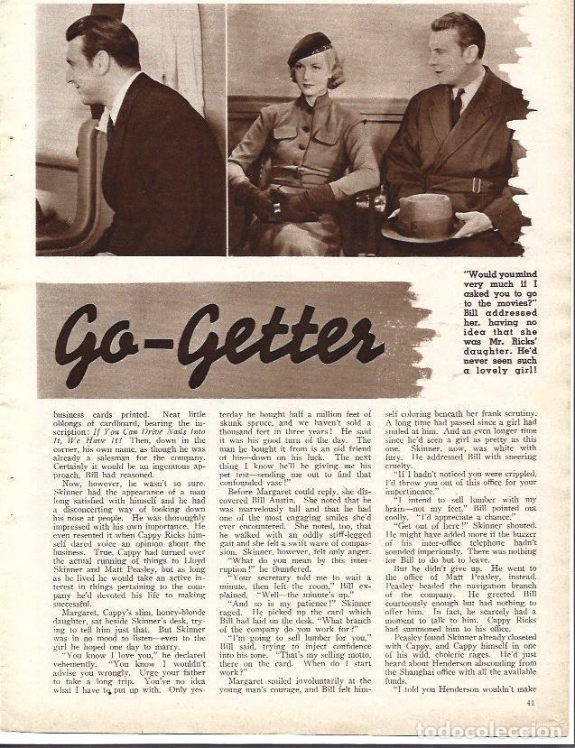 Cartoline: LAMINA 34306: Anita Louise y George Brent en The Go-Getter - VVAA