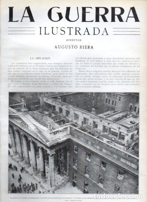 Cartoline: LAMINA V22429: Edificios publicos destruidos en Dublin - Augusto Riera