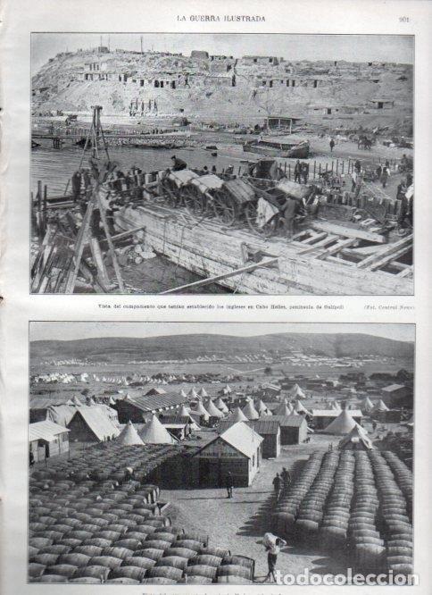 Postales: LAMINA V22379: Vista del campamento frances de Mudros en Lemos - Augusto Riera