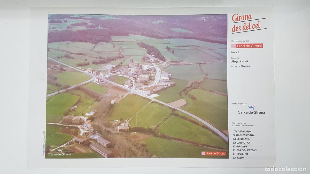 Postkarten: Lamina num 02 Girona des del cel: Municipi Aguaviva (Comarca Giron&egrave;s - Girona) - NULL