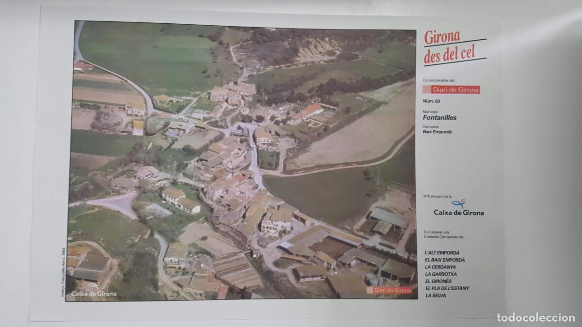 Postales: Lamina num 69 Girona des del cel: Municipi Fontanilles (Comarca Baix Empord&agrave; - Girona) - NULL