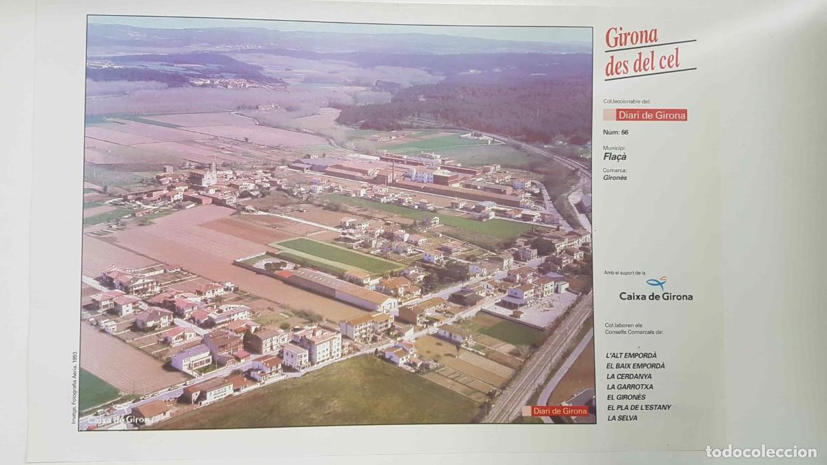 Postkarten: Lamina num 66 Girona des del cel: Municipi Fla&ccedil;&agrave; (Comarca Giron&egrave;s - Girona) - NULL