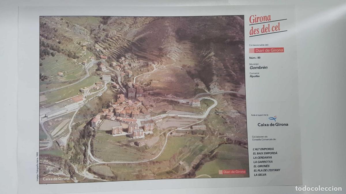 Postais: Lamina num 80 Girona des del cel: Municipi Gombr&egrave;n (Comarca Ripoll&egrave;s - Girona) - NULL