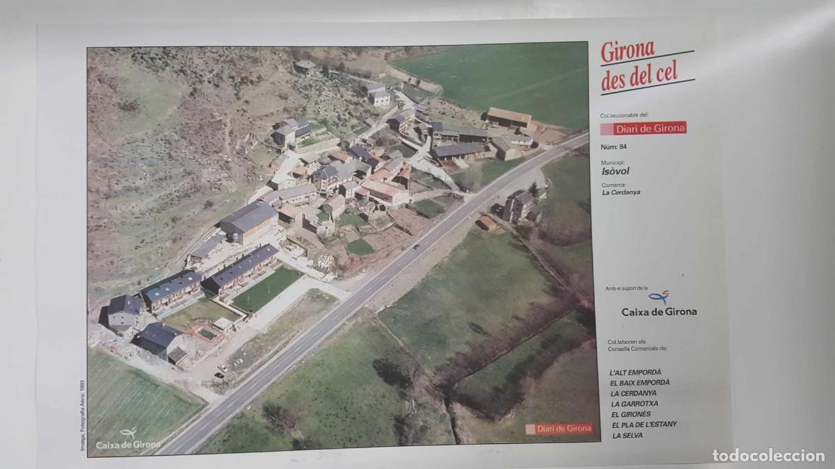 Cartoline: Lamina num 84 Girona des del cel: Municipi Is&ograve;vol (Comarca La Cerdenya - Girona) - NULL