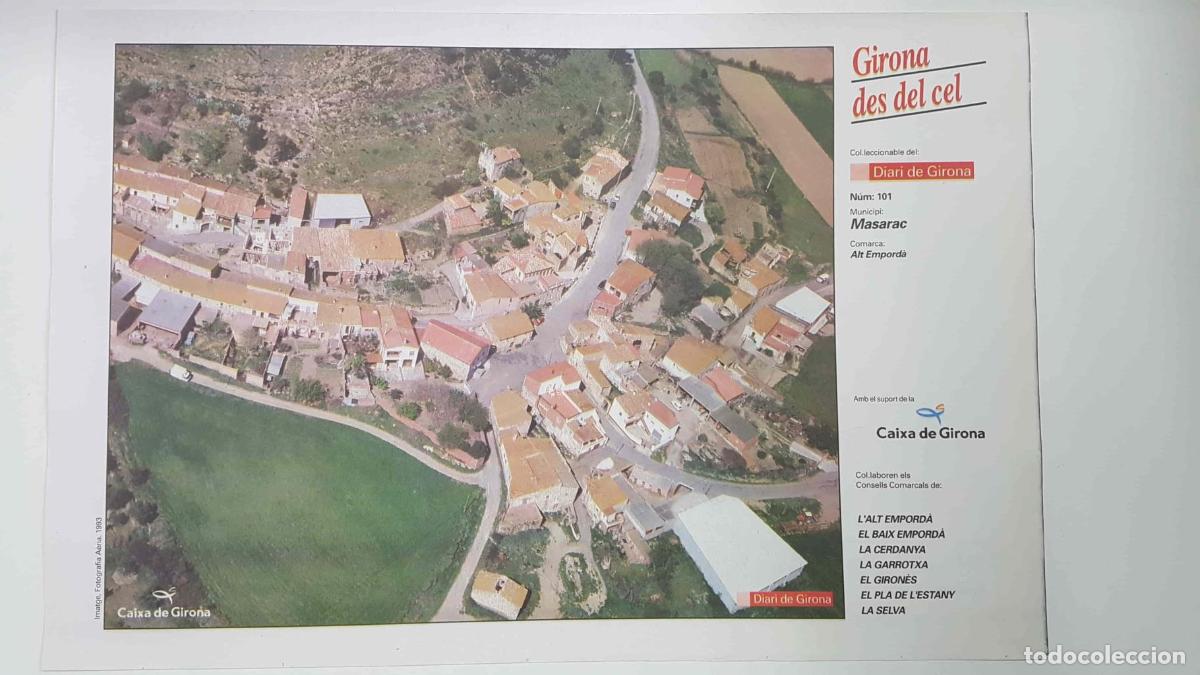 Cartoline: Lamina num 101 Girona des del cel: Municipi Masarac (Comarca Alt Empord&agrave; - Girona) - NULL