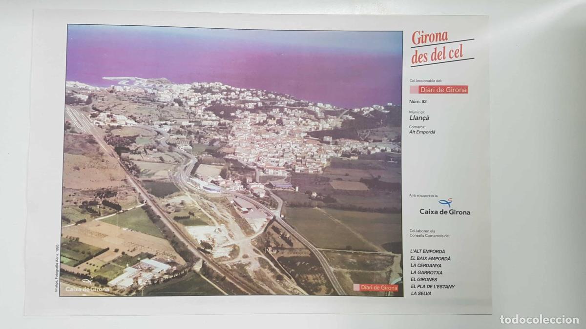 Postales: Lamina num 92 Girona des del cel: Municipi Llan&ccedil;&agrave; (Comarca Alt Empord&agrave; - Girona) - NULL