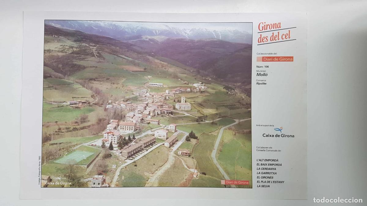 Cartoline: Lamina num 106 Girona des del cel: Municipi Moll&oacute; (Comarca Ripoll&egrave;s - Girona) - NULL