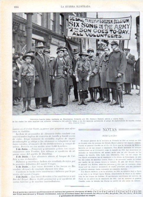 Postkarten: LAMINA V22445: Patriotica familia belga residente en Manchester - Augusto Riera