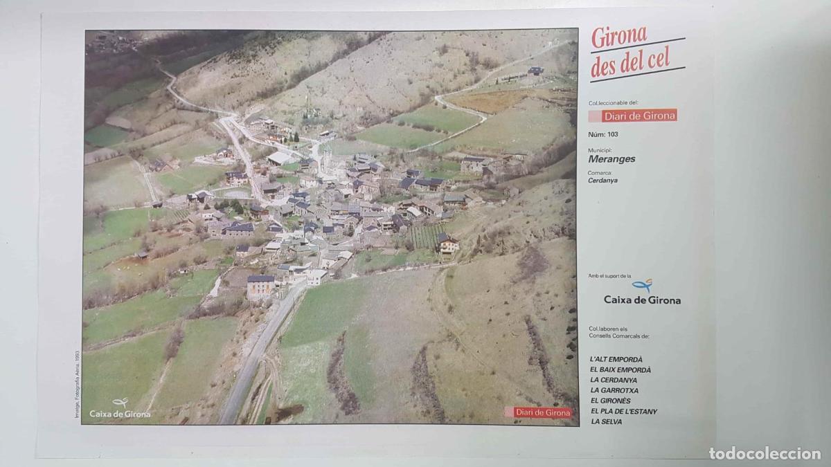 Cartoline: Lamina num 103 Girona des del cel: Municipi Meranges (Comarca Cerdenya - Girona) - NULL