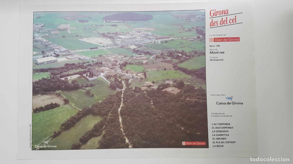 Postkarten: Lamina num 108 Girona des del cel: Municipi Mont-ras (Alt Empord&agrave; - Girona) - NULL