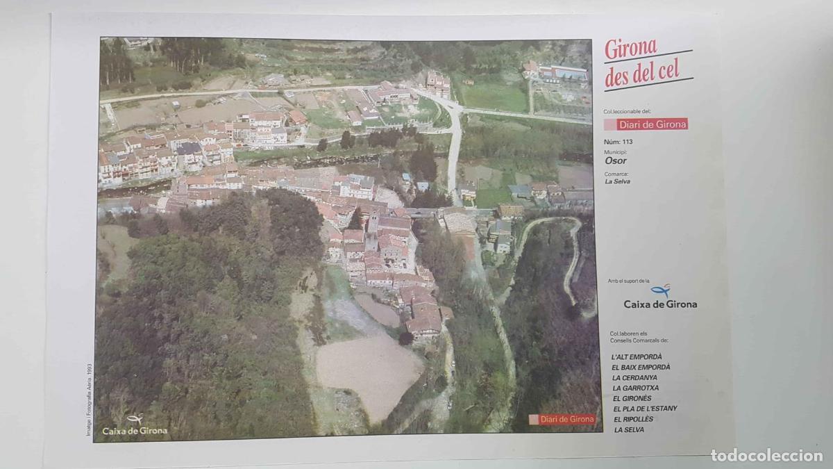 Postais: Lamina num 113 Girona des del cel: Municipi Osor (Comarca La Selva - Girona) - NULL