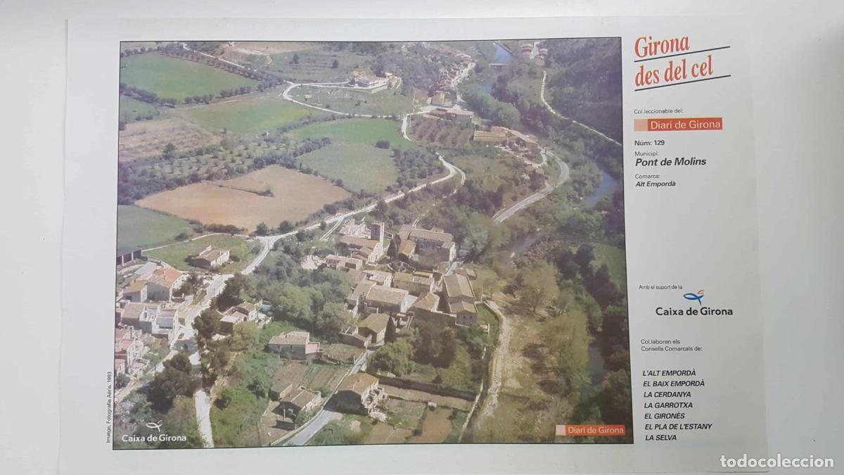 Cartoline: Lamina num 129 Girona des del cel: Municipi Pont de Molins (Comarca Alt Empord&agrave; - Girona) - NULL