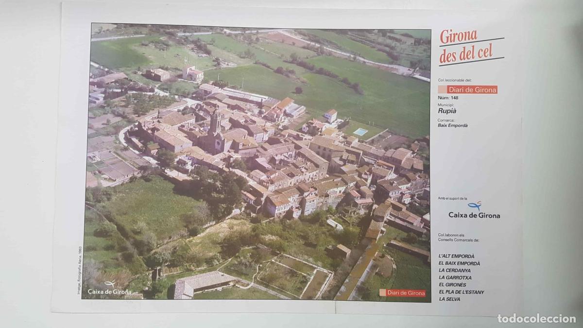Postkarten: Lamina num 148 Girona des del cel: Municipi Rupi&agrave; (Comarca Baix Empord&agrave; - Girona) - NULL