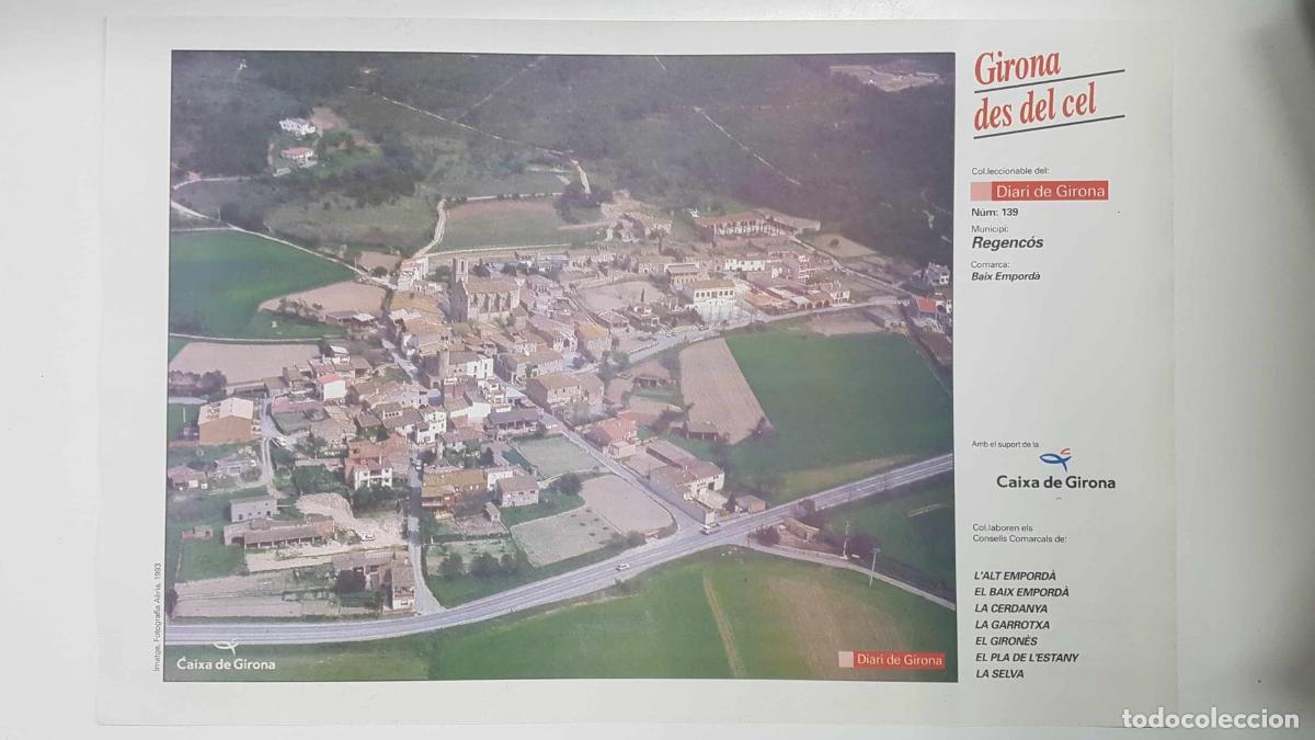 Postcards: Lamina num 139 Girona des del cel: Municipi Regenc&oacute;s (Comarca Baix Empord&agrave; - Girona) - NULL